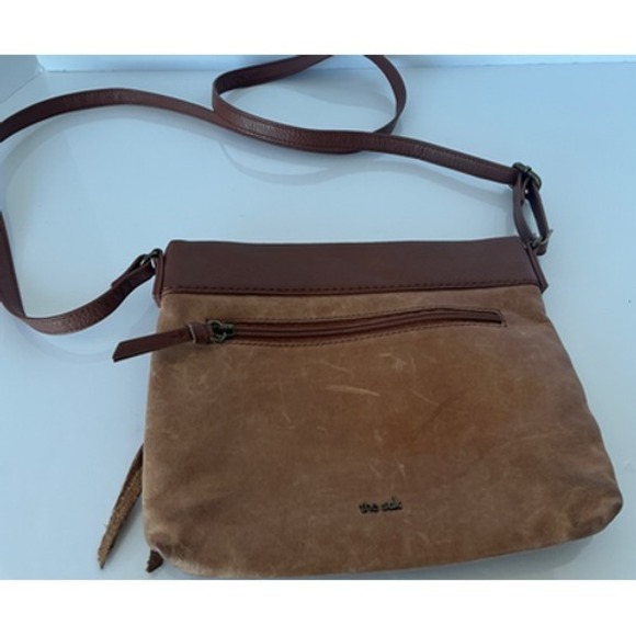 The Sak Handbags - The Sak Sanibel Leather Crossbody Bag Brown Adjustable Strap Purse